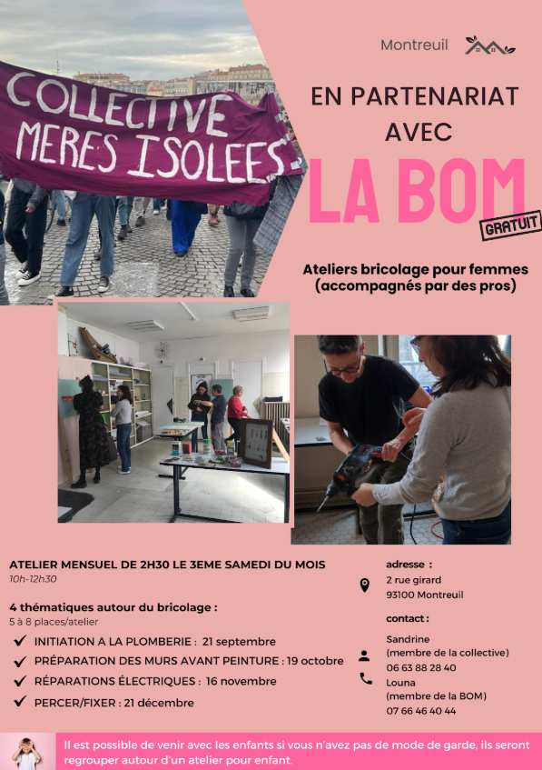 atelier bricolage pour femmes