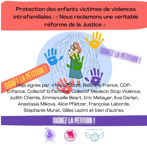 pétition enfants violences intrafamiliales